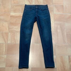 H&M Women's Dark Blue Skinny Mid Rise Denim Jeans